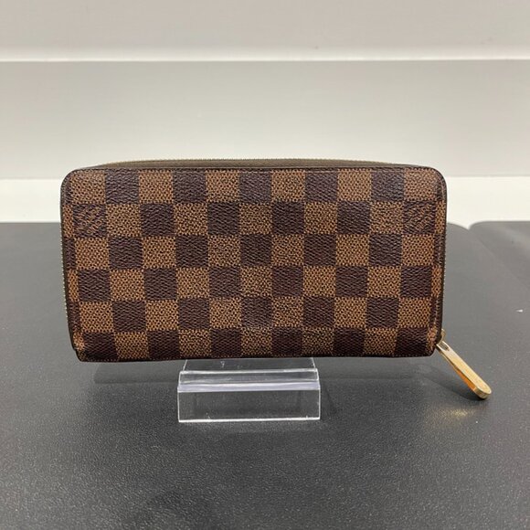 Louis Vuitton Damier Ebene Leather Zippy Wallet - Picture 2 of 6